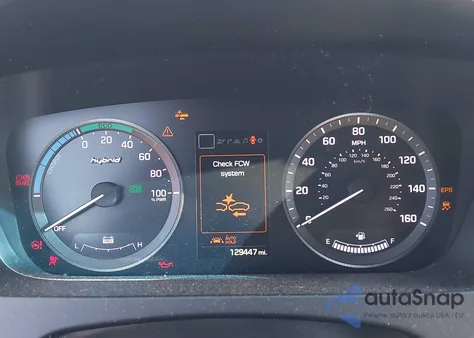 2016 Hyundai Sonata Hybrid Limited z USA, uszkodzony, nr VIN KMHE34L12GA018816